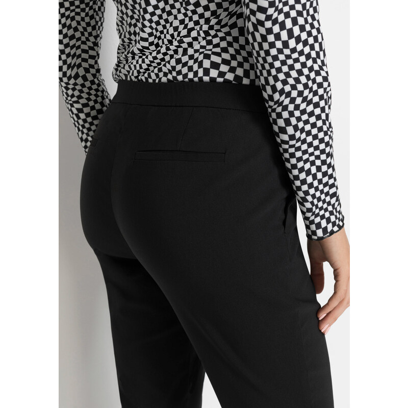 bonprix Business kalhoty s pohodlnou pasovkou Černá