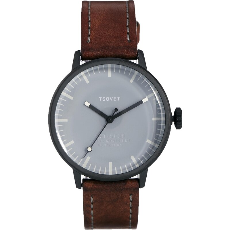 Tsovet Watch With Brown Leather Strap SC331712