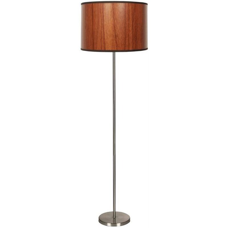 Candellux Stojací lampa TIMBER 1xE27/60W/230V hnědá/matný chrom CA0670