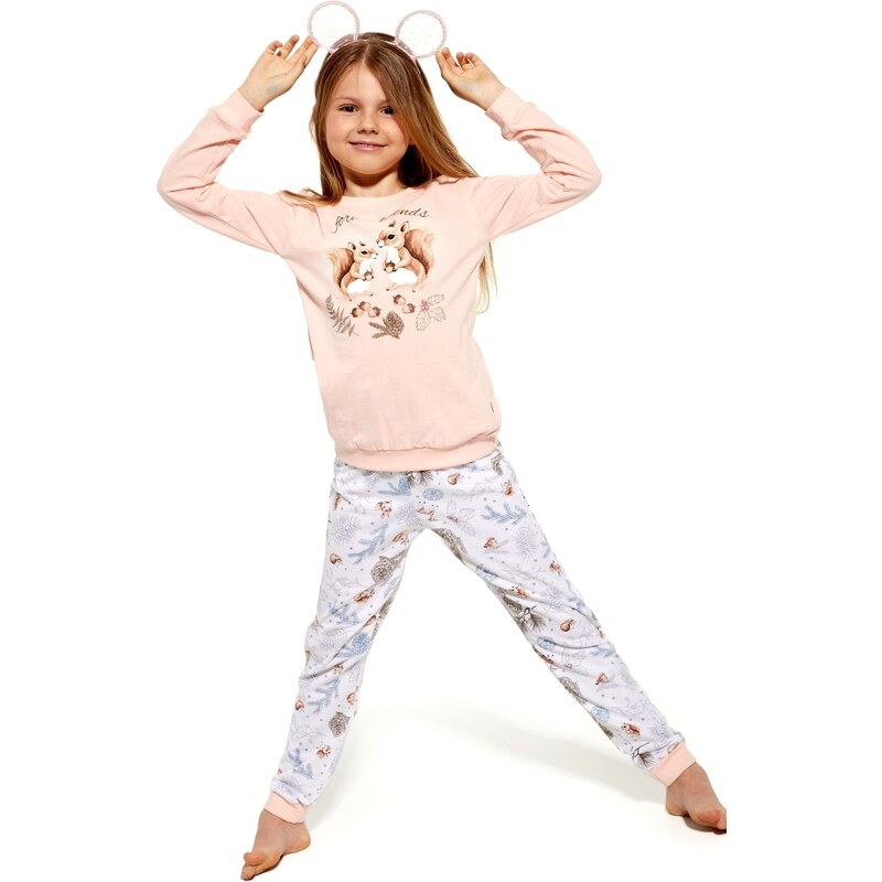 Dívčí dlouhé pyžamo Cornette 977-978/154 Squirrel