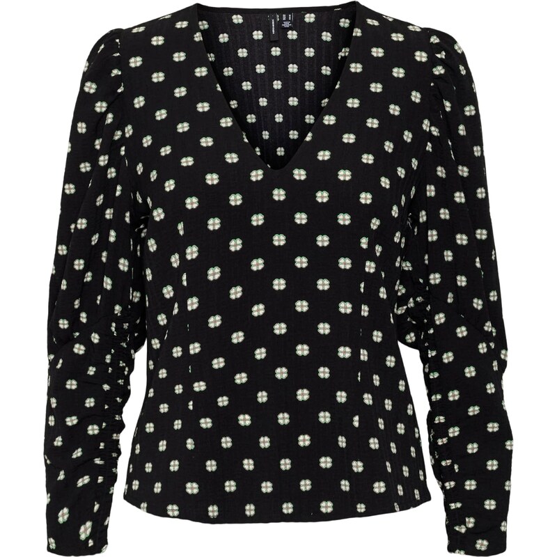 VERO MODA Halenka Gina černá / bílá