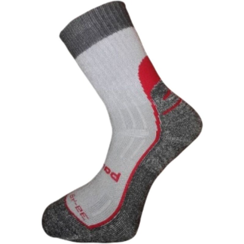 BX-7 DURABLE bambusové ponožky BAMBOX černá/červená 39-42