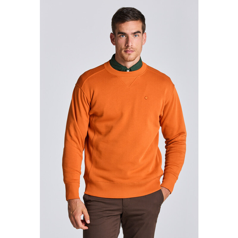 MIKINA GANT D1. ICON G ESSENTIAL C-NECK SWEAT oranžová M