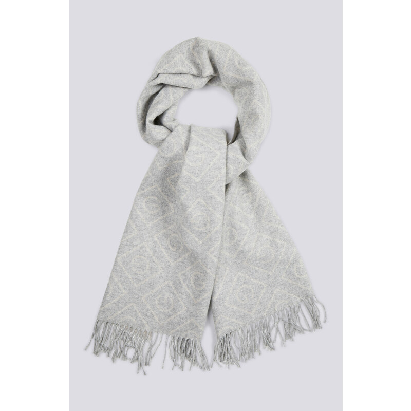 ŠÁLA GANT ICON G WOOL SCARF bílá None