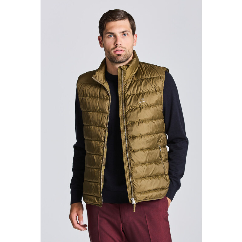 VESTA GANT THE LIGHT DOWN GILET zelená M