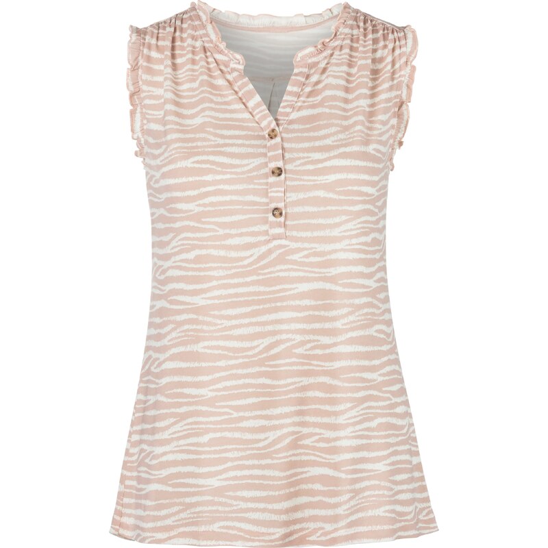 LASCANA Top pink / bílá 108754721