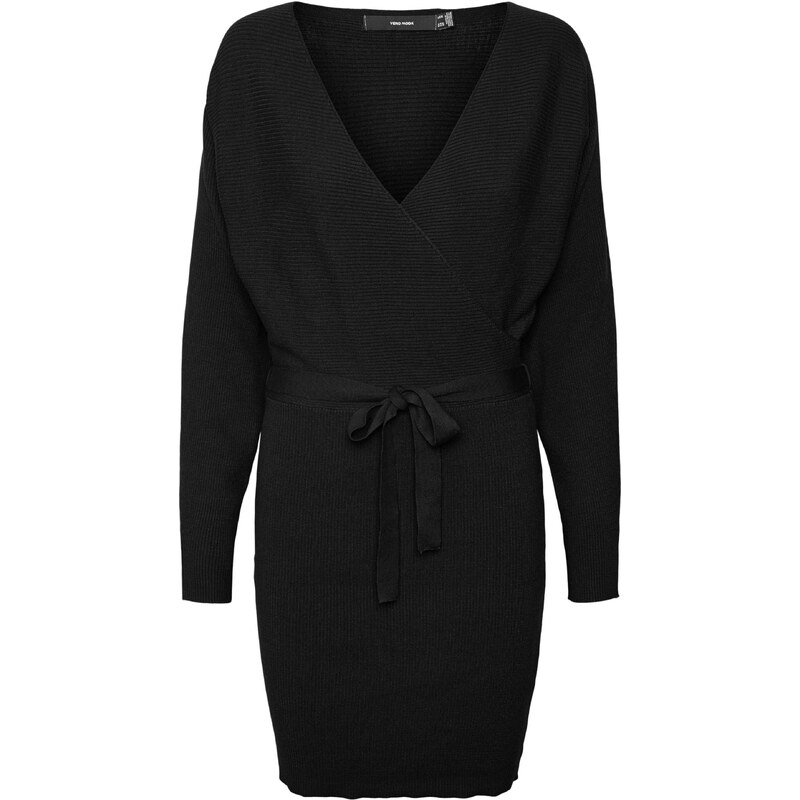 VERO MODA Úpletové šaty černá