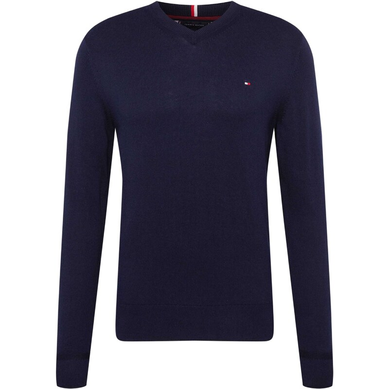 TOMMY HILFIGER Svetr námořnická modř / červená / bílá