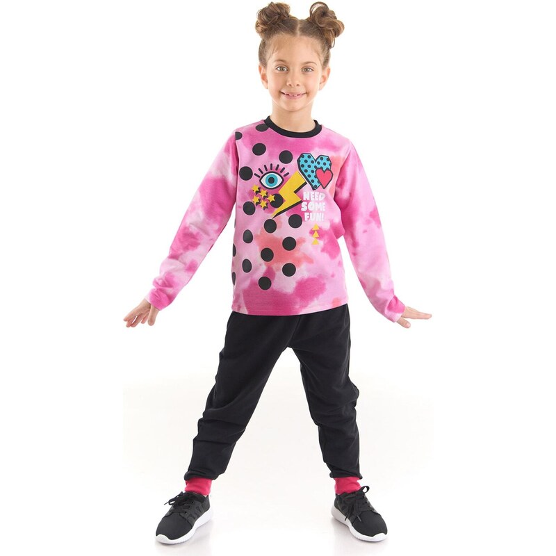 mshb&g Retro Tie-Say Girl's T-Shirt Trousers Set