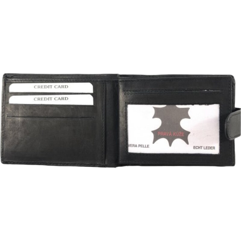 Loranzo Kožená peněženka černá 485
