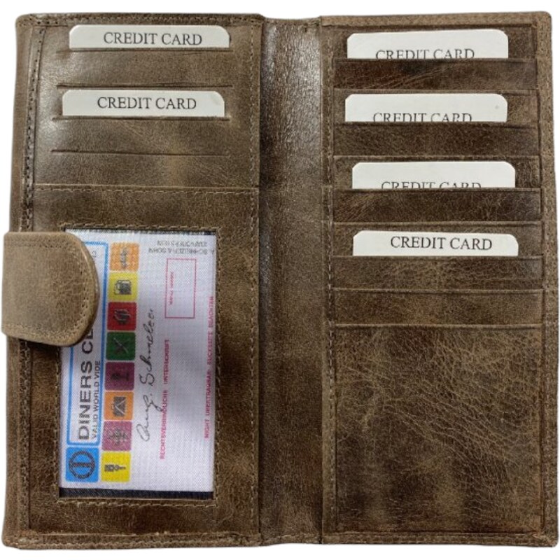 Dámská kožená peněženka Loranzo hnědá 732