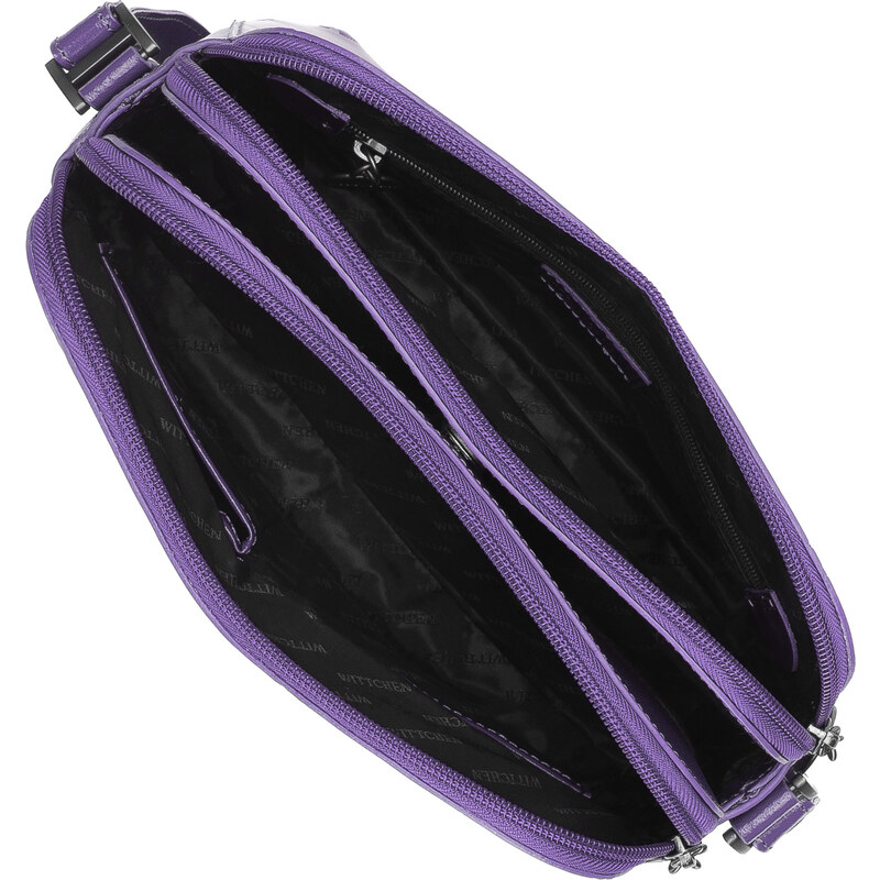 Dámská kabelka Wittchen, fialová, lakovaná useň