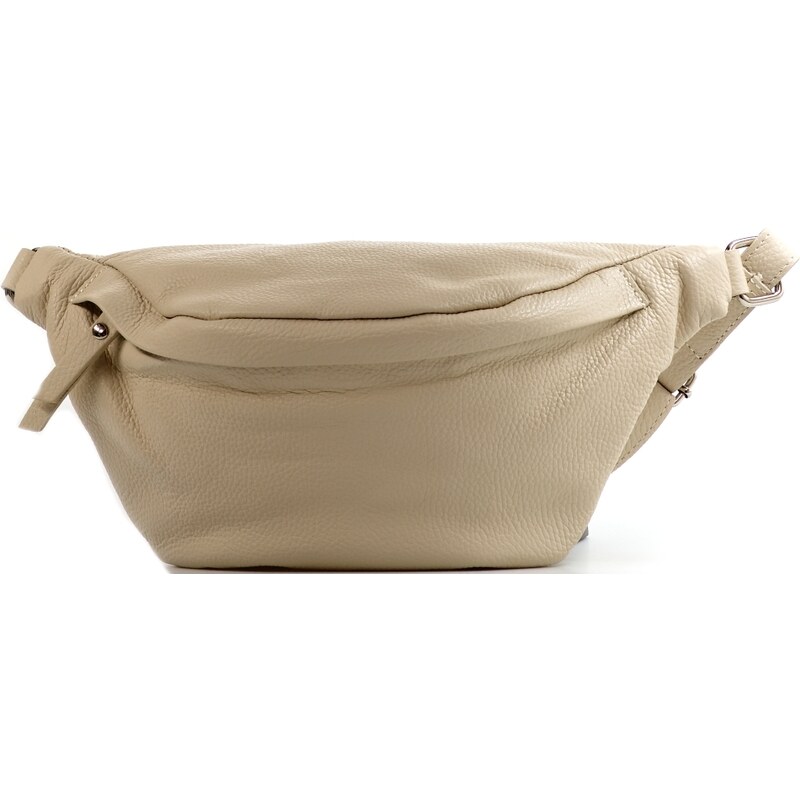 Blaire Kožená crossbody ledvinka Dorian béžová 106120114