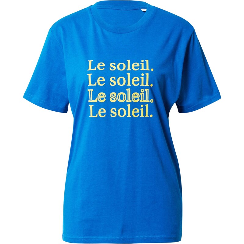 Les Petits Basics Tričko Le soleil modrá / žlutá
