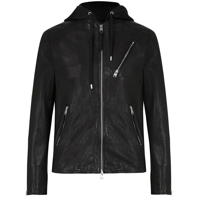 AllSaints - Kožená bunda Harwood Jacket