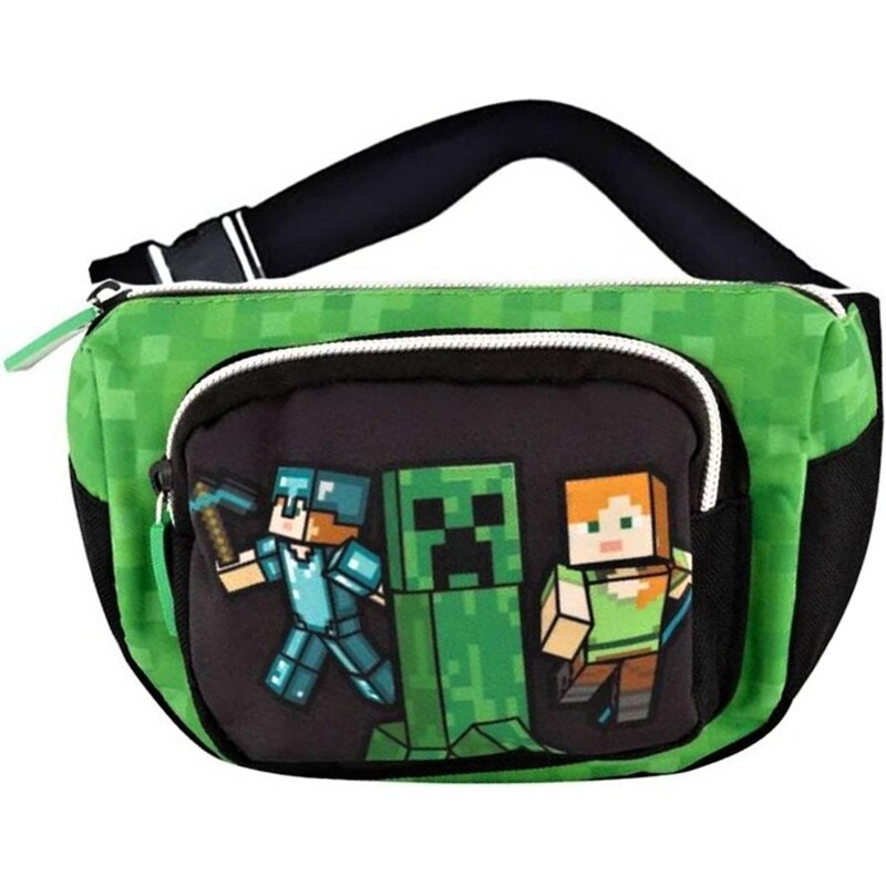 Fashion.uk Dětská ledvinka s přední kapsou Minecraft