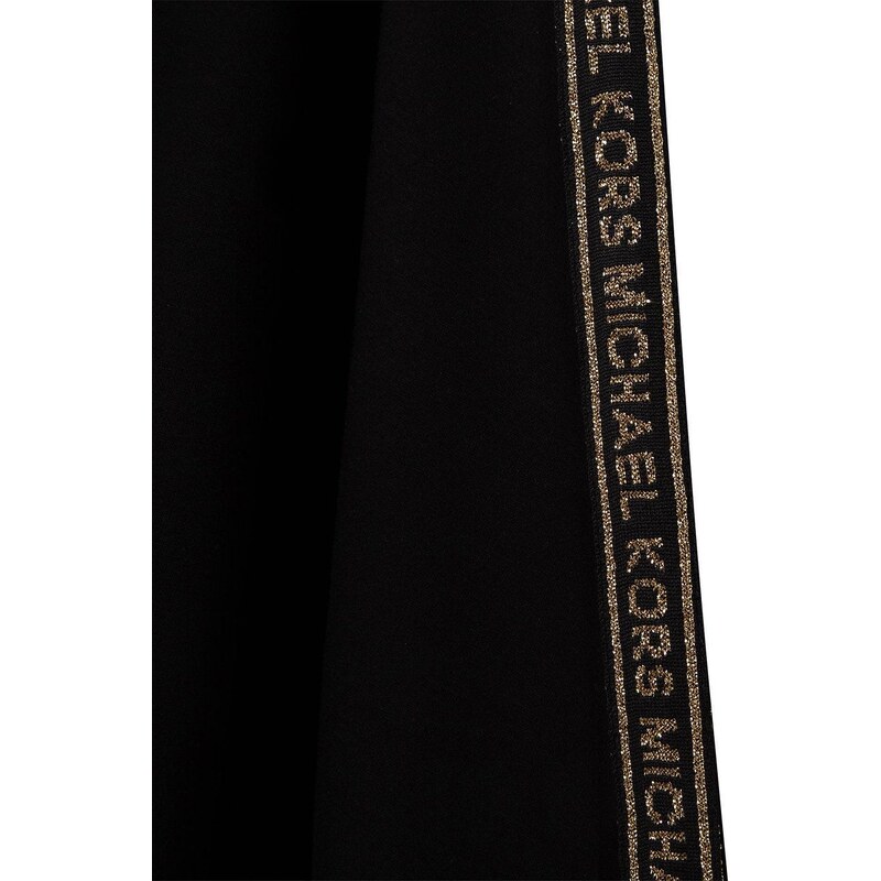 Dětská sukně Michael Kors černá barva, midi, áčková