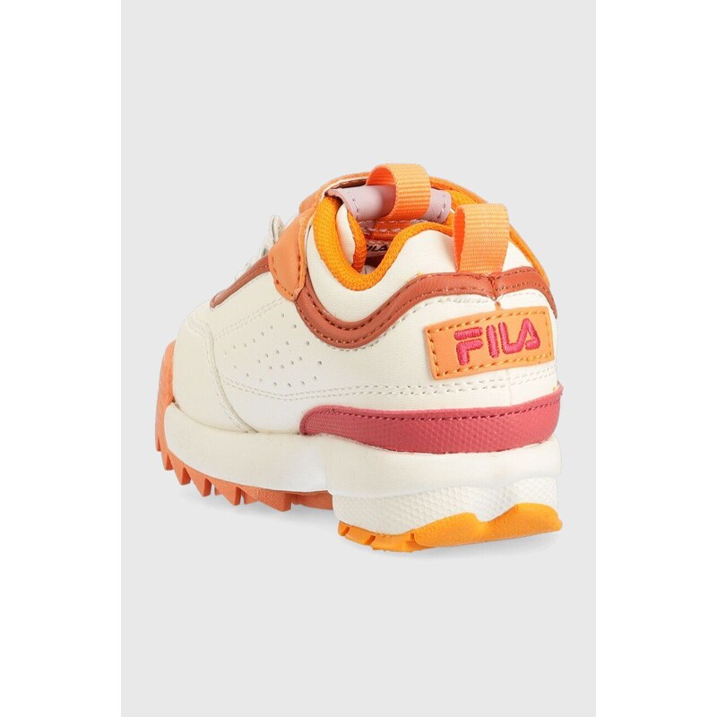 Dětské sneakers boty Fila Disruptor oranžová barva