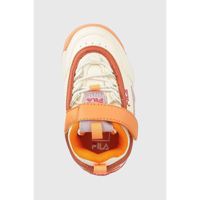 Dětské sneakers boty Fila Disruptor oranžová barva