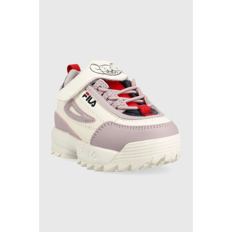 Dětské sneakers boty Fila Disruptor fialová barva