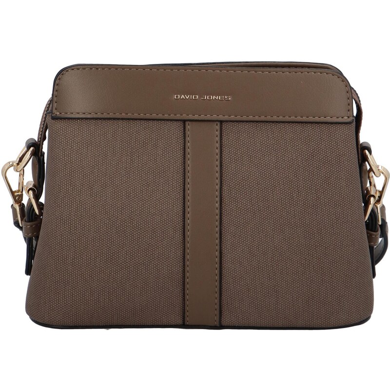 David Jones Trendová dámská kombinovaná crossbody Alfi, tmavě béžová 73153375
