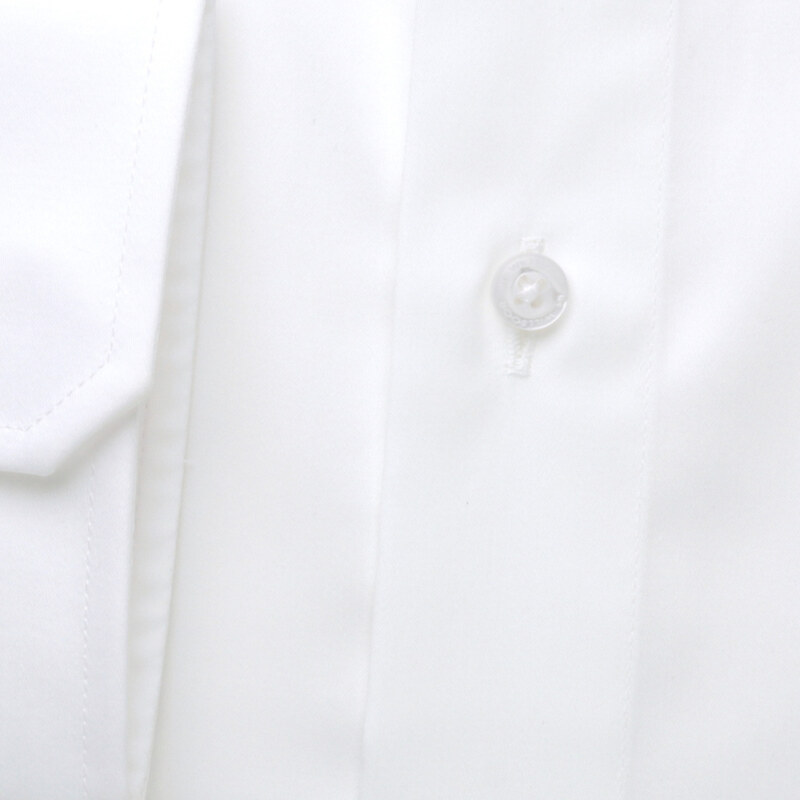 Willsoor Pánská košile slim fit bílé barvy s hladkým vzorem 14137