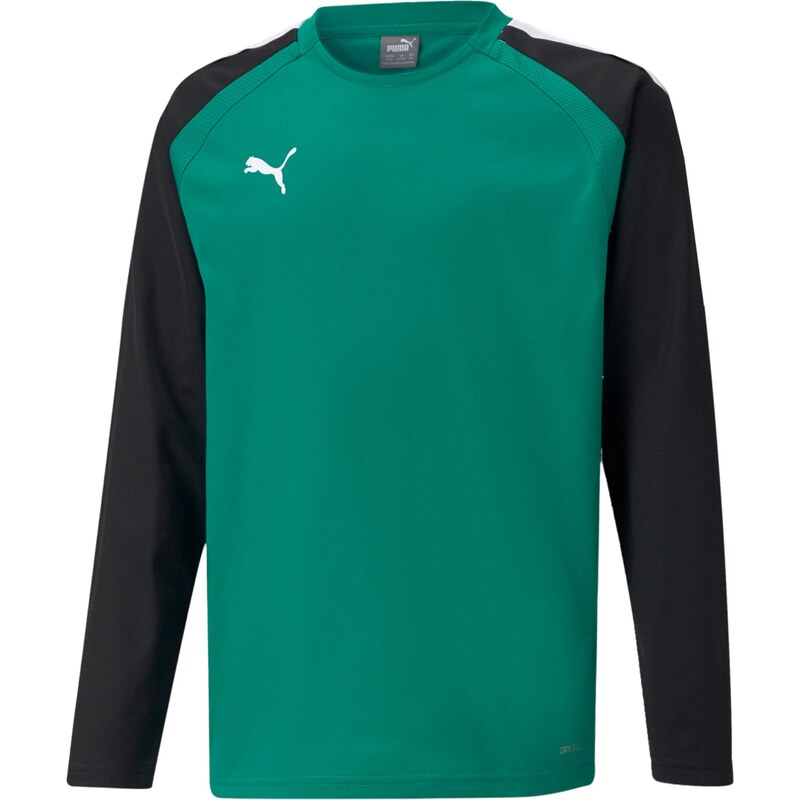 PUMA Funkční tričko TeamLiga smaragdová / černá / bílá
