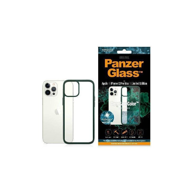 PanzerGlass PanzerGlass ClearcaseColor pouzdro pro Apple iPhone 12 pro Apple iPhone 12 Pro Max zelená