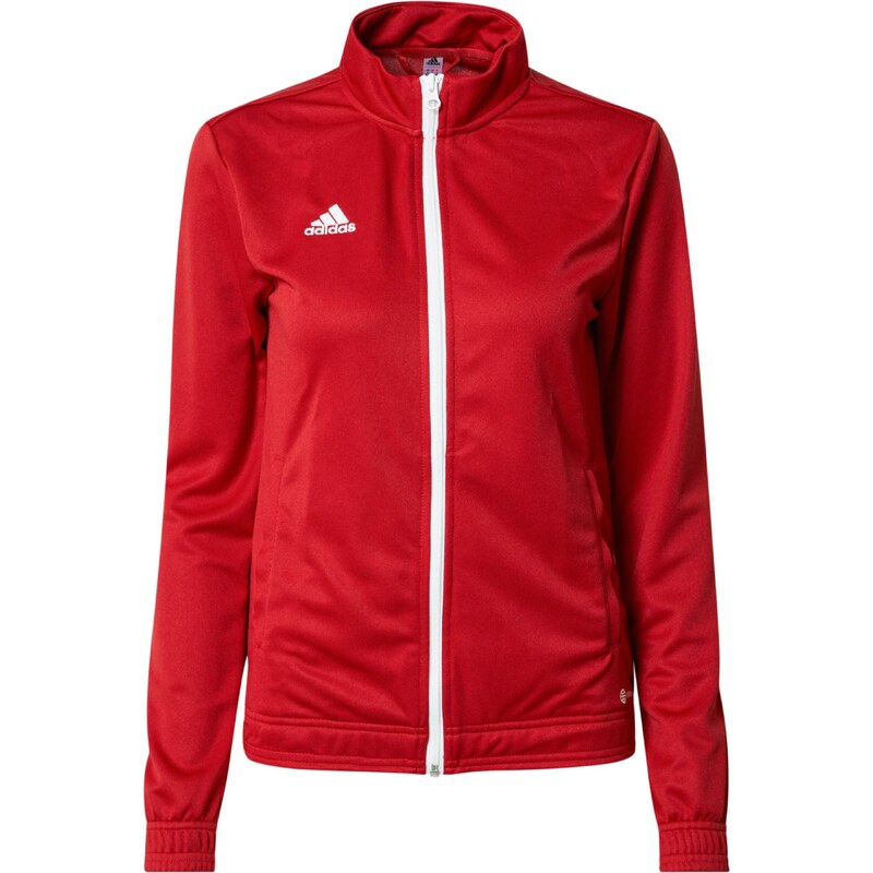 ADIDAS PERFORMANCE Sportovní bunda Entrada 22 tmavě červená / bílá 107305573