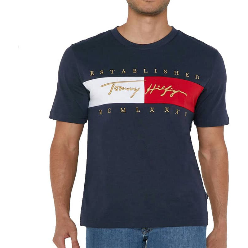 Pánské modré triko Tommy Hilfiger