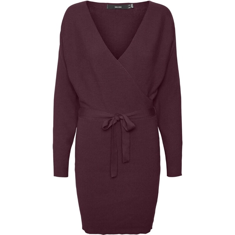 VERO MODA Úpletové šaty ostružinová 86377974