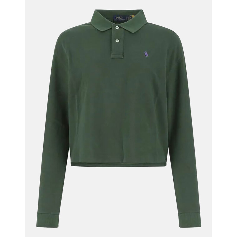 RALPH LAUREN LS CRP MSH-LONG SLEEVE-POLO SHIRT