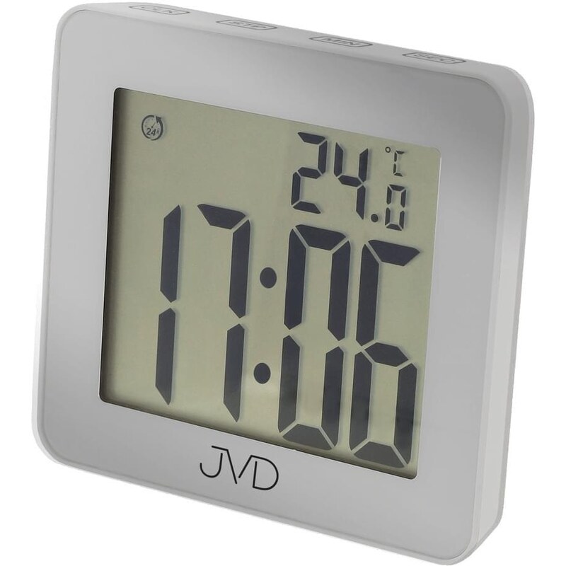 Digitální koupelnové hodiny JVD SH8209.1 stříbrné