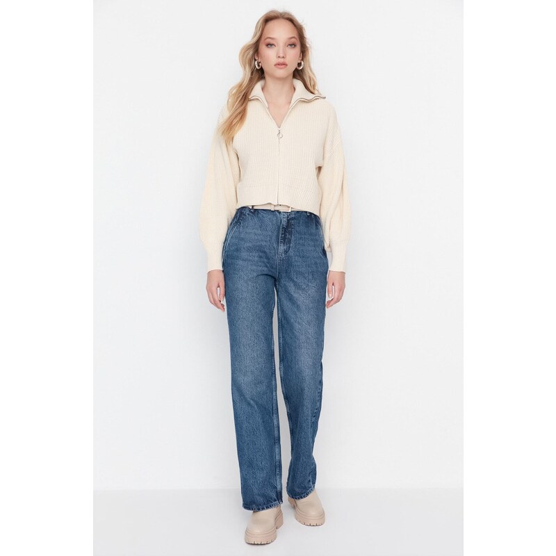 Dámské rifle Trendyol High Waist