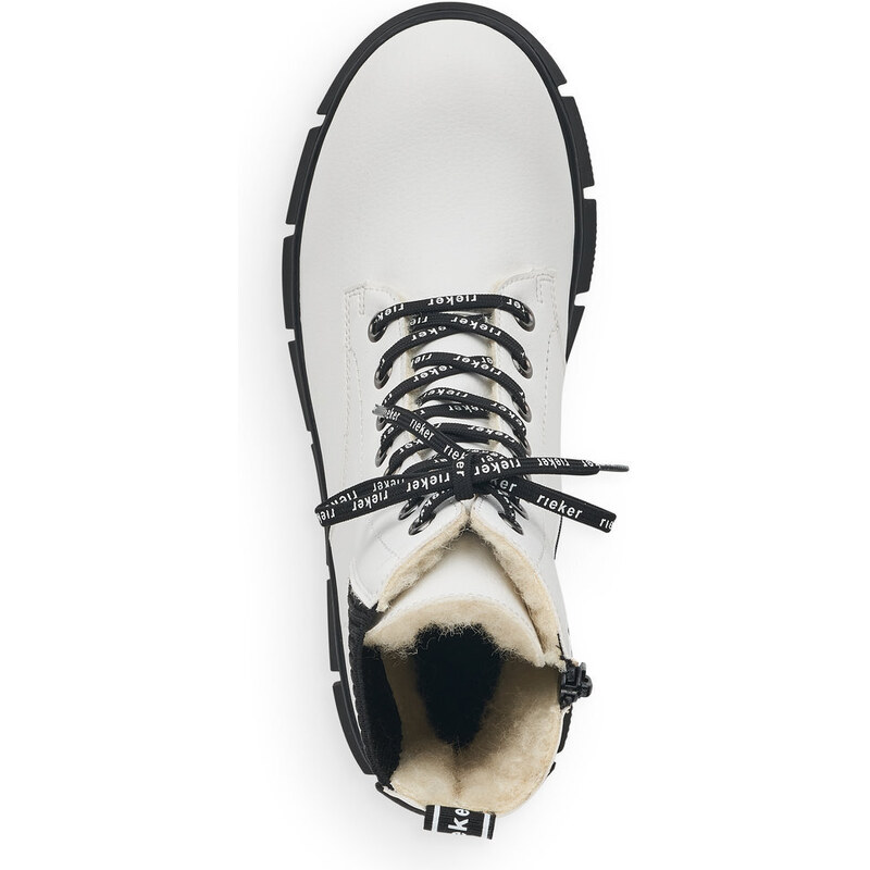 Dámská kotníková obuv z ekokůže X3414-80 Rieker bílá