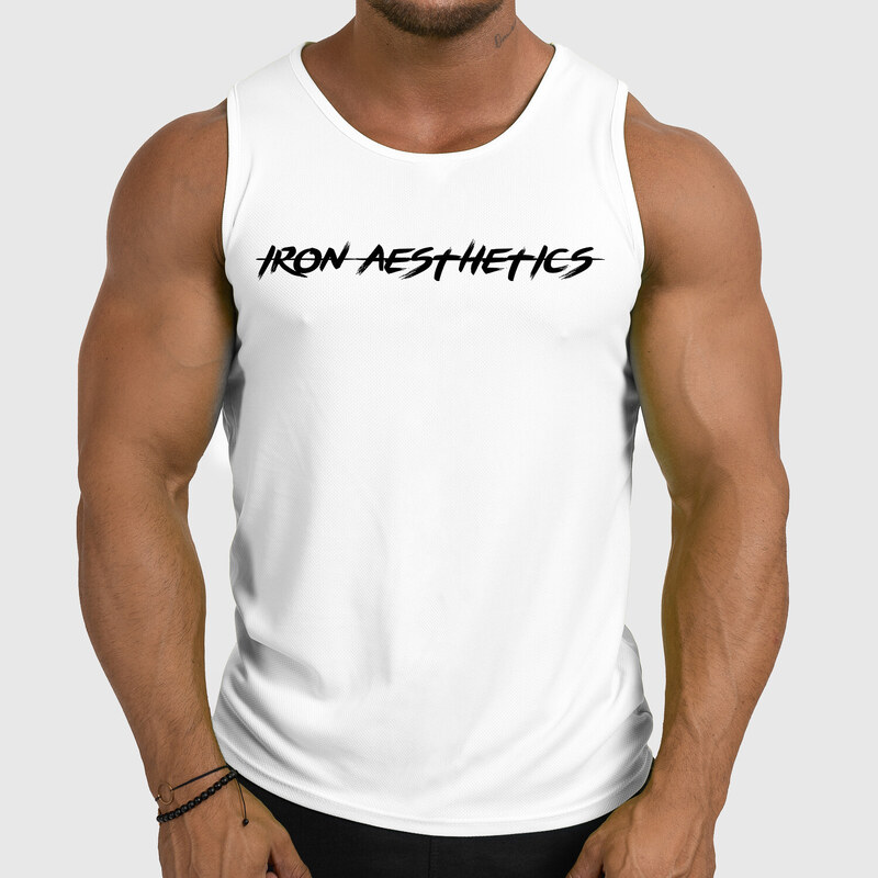Pánské funkční tílko Iron Aesthetics Sporty, bílé