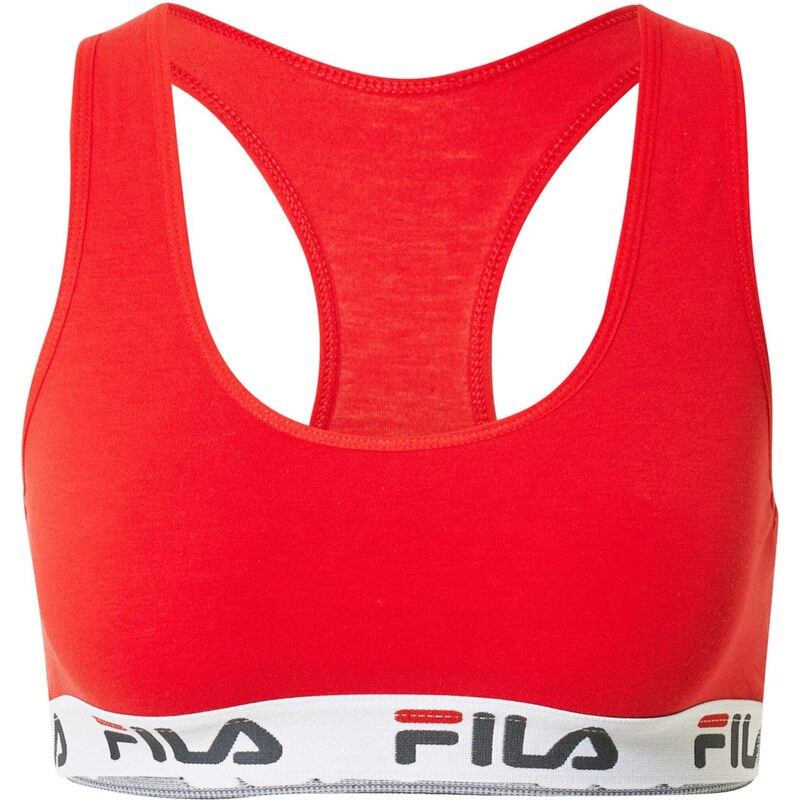 FILA Sportovní podprsenka tmavě červená / černá / bílá