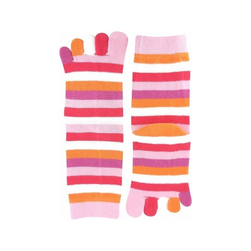 PRSTAN barevné prstové ponožky Boma - vzor 10 šedá 36-41