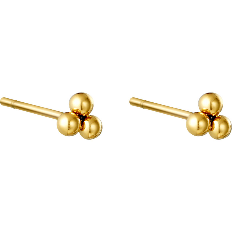 SYLVIENE Náušnice TRIPLE BULLET Gold 73234567