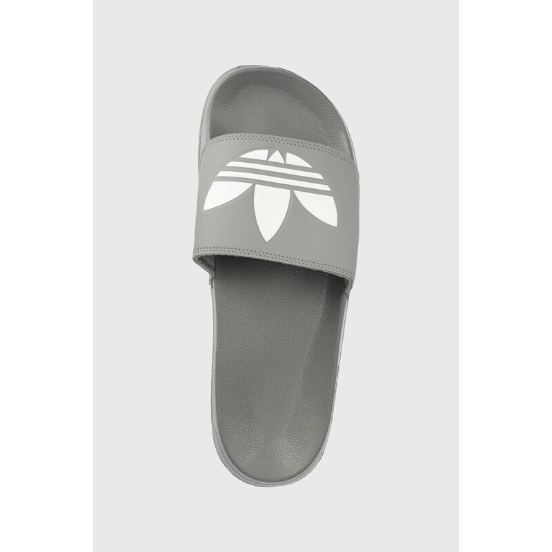 Pantofle adidas Originals Adilette FU7592 pánské, šedá barva, FU7592-WHT/GRETHR