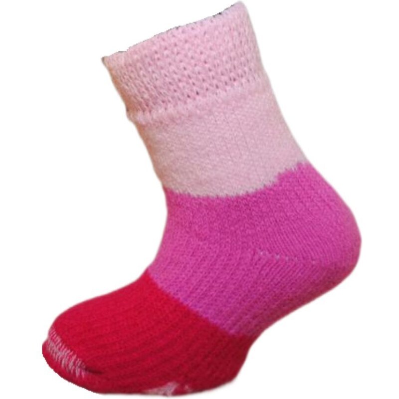 SPACÍ KIDS dětské thermo ponožky Boma - PRUHY bílá 30-34