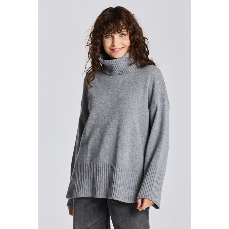 ROLÁK GANT D1. LOUNGE ROLLNECK SWEATER šedá L