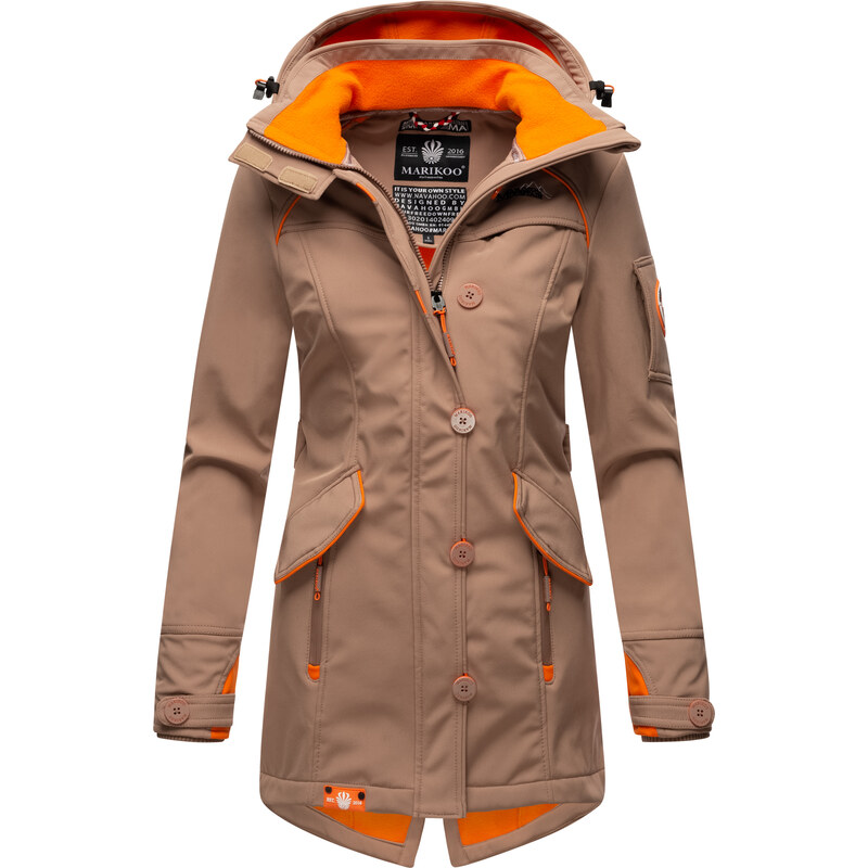 Dámský outdoorový kabát Soulinaa Marikoo - TAUPE GREY