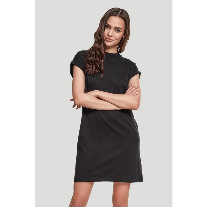 Urban Classics Dámské šaty Turtle Extended Shoulder černé 108962481