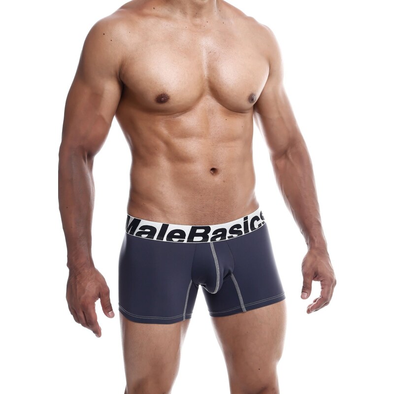 Pánské boxerky MaleBasics Microfiber Boxer Grey