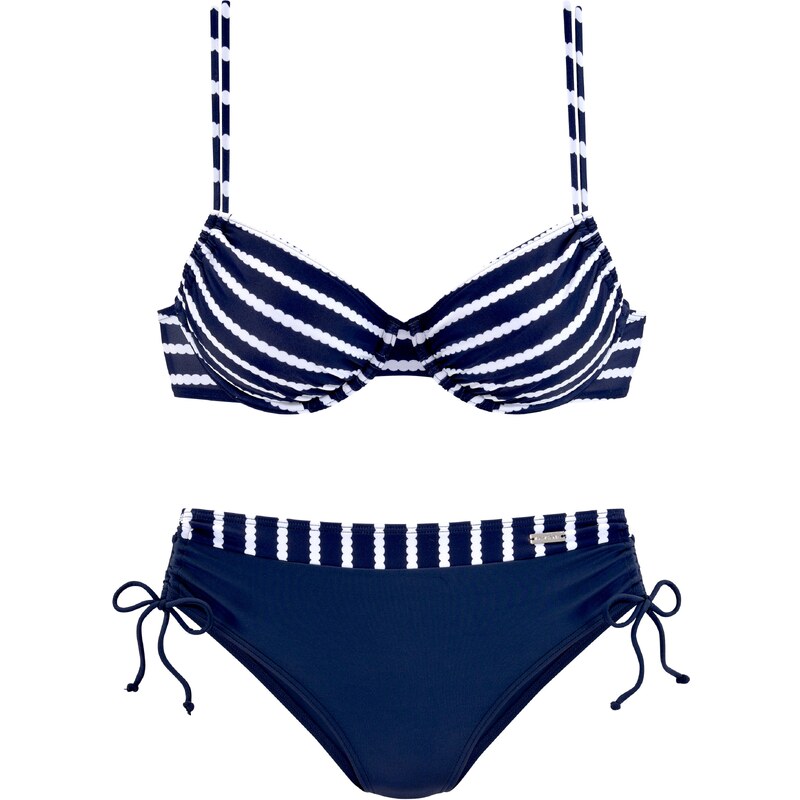LASCANA Bikiny námořnická modř / bílá