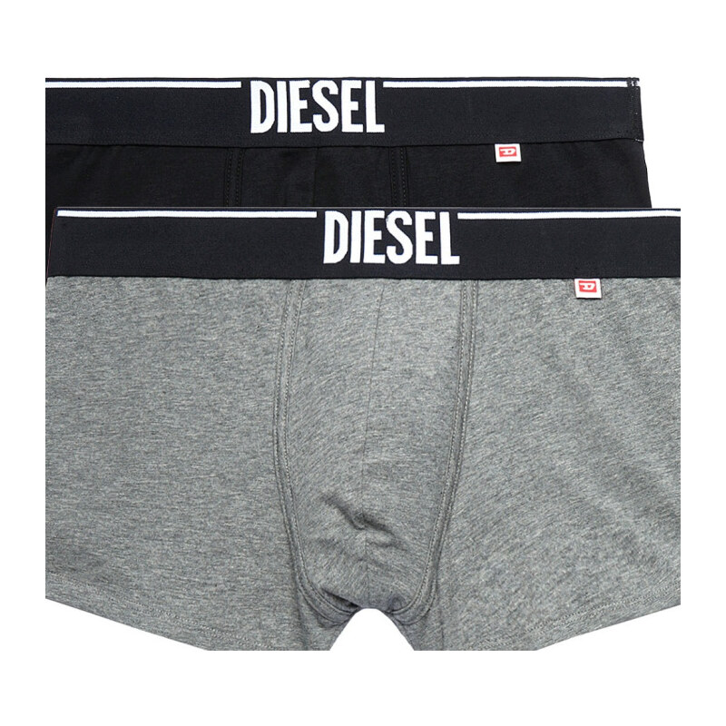 Pánské boxerky 2ks 00SMKX-0LDAQ-E5688 - černá,červená - Diesel