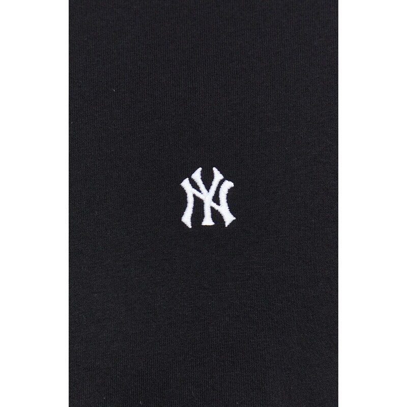 Bavlněné tričko 47brand MLB New York Yankees černá barva, BB017TEMBRT562256JK