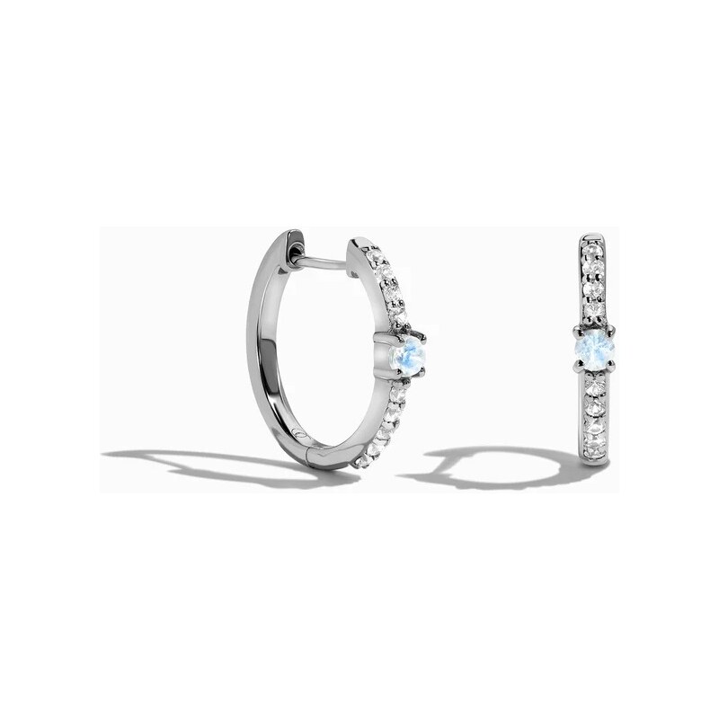 ELENYS Royal Fashion stříbrné náušnice GU-DR23085E-SILVER-MOONSTONE 73311871