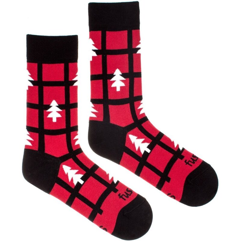 Ponožky Fusakle Stromek červený